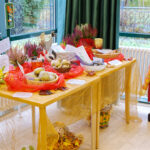 Infostand mit Wissenswertem rund um die Kartoffel.